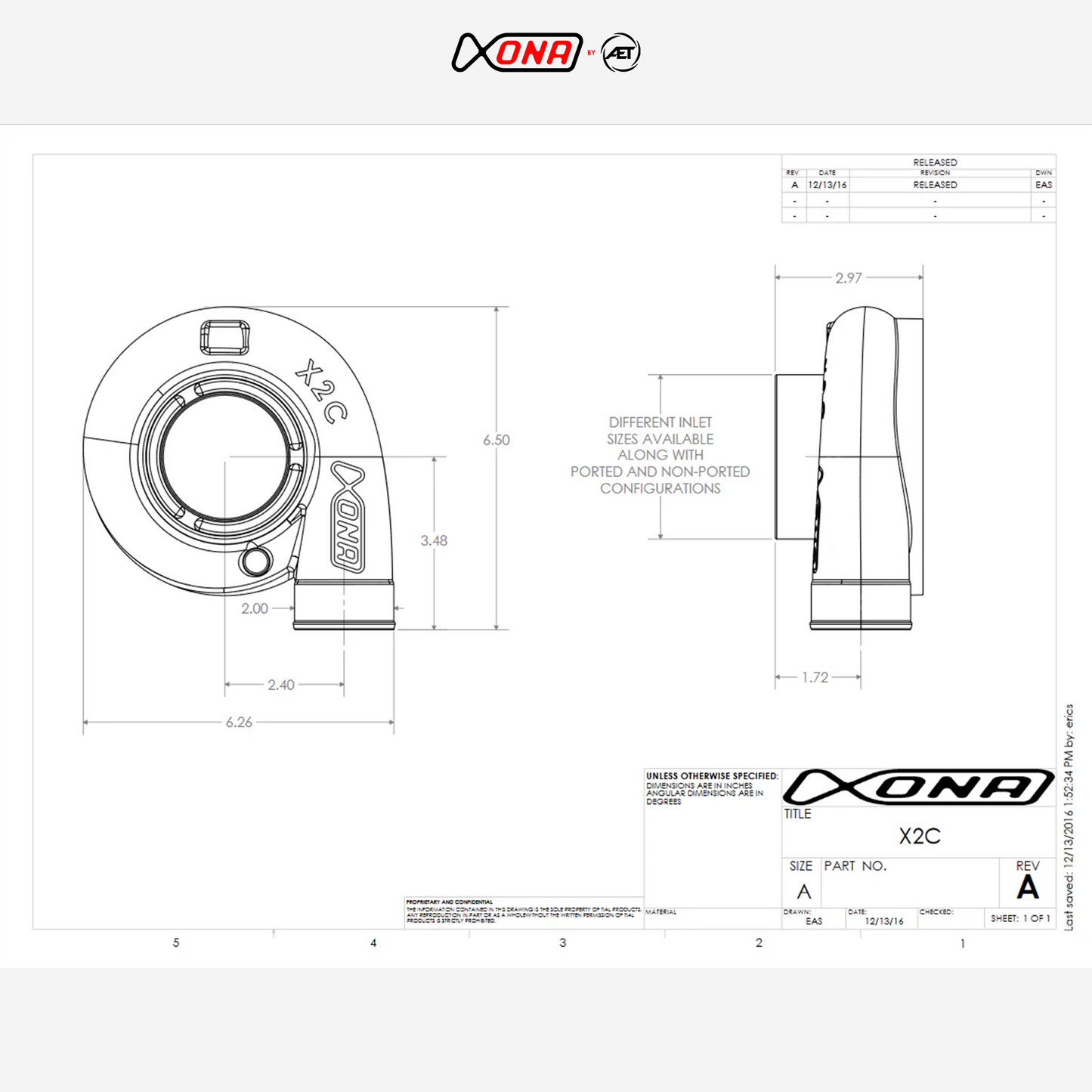 Xona Rotor X2C XRC4351S Performance Turbo