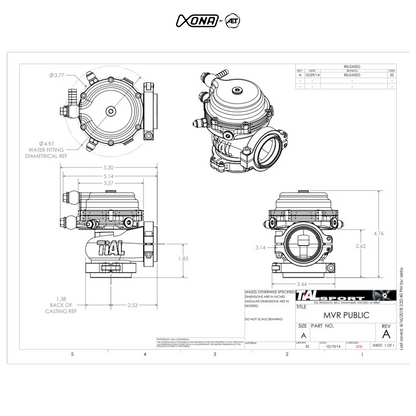 TiAL Sport MVR 44mm Wastegate Kit - Xona By AET