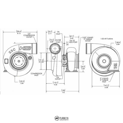 Xona Rotor X3CR XRC5557SR Reverse Rotation | 320-640 bhp | Performance Turbo