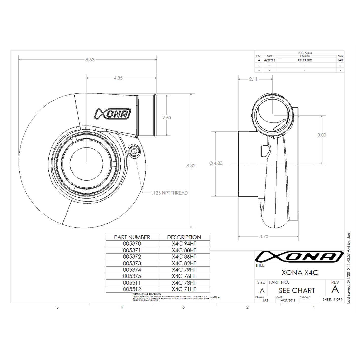 Xona Rotor X4C XRE6869S | 700 - 1050 HP | Performance Turbo
