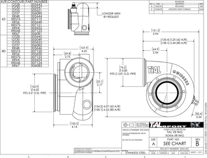 Xona Rotor XR-64 SS V-Band Turbine Housing