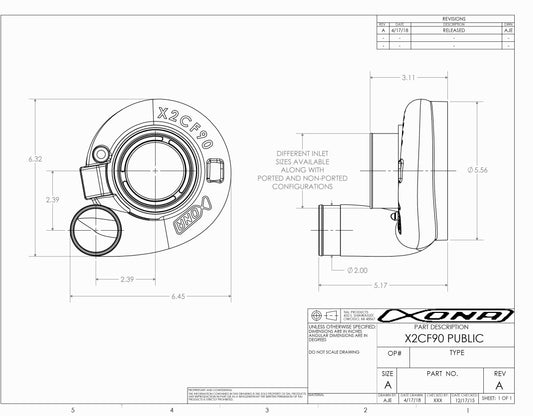 Xona Rotor X2CF90 XR5757S | 300-600 bhp | Performance Turbo