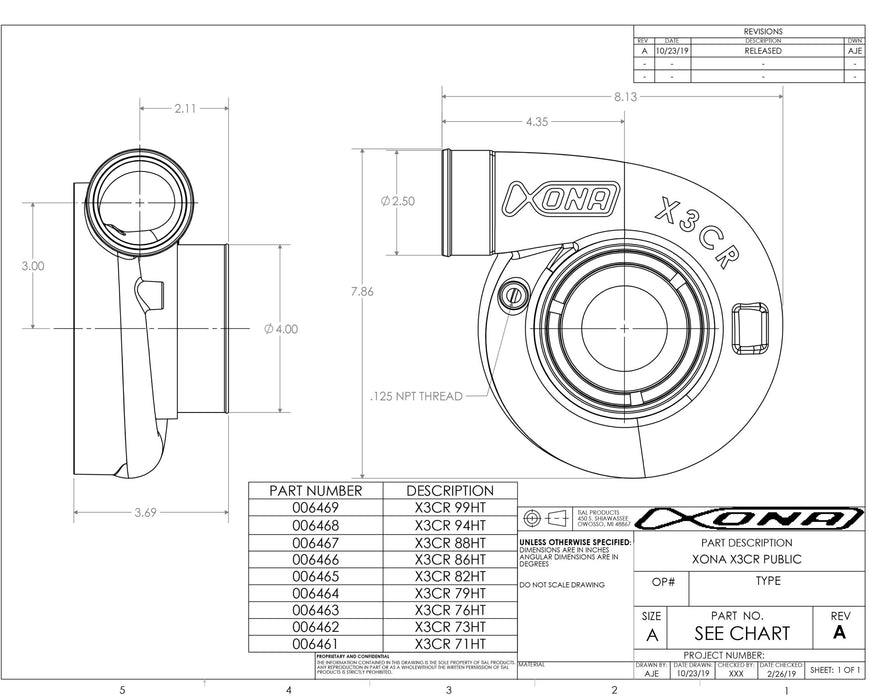 Xona Rotor X3C XR6564S REV | 350-680 bhp | Performance Turbo